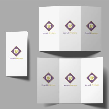 Folded leaflets printing