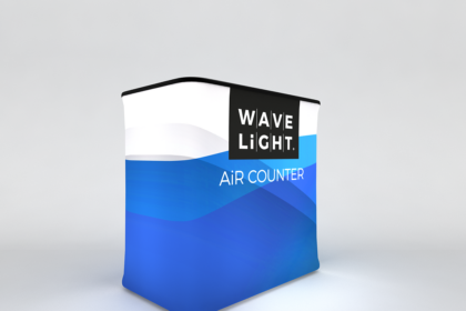 WaveLight Air Backlit Inflatable Counter - Rectangular Exhibition Display Stand