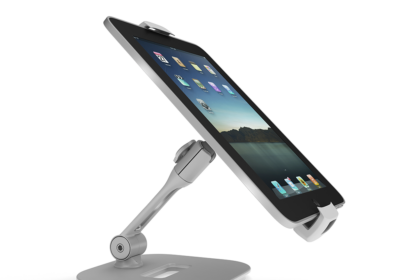 Tablet Holder - White Exhibition Display Stand