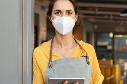 KN95 Personal Protection Mask Exhibition Display Stand