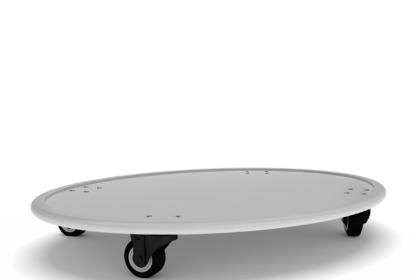 Blade Wheel Trolly Exhibition Display Stand