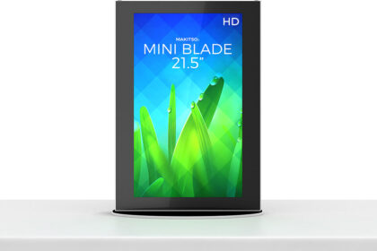 Mini Blade 21.5" - Digital Signage Kiosk Exhibition Display Stand