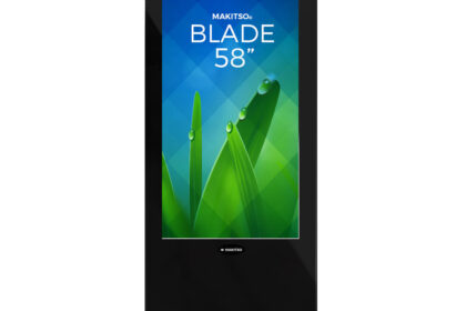 Blade 58" - 4K Digital Signage Kiosk Exhibition Display Stand