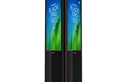 Blade Trio 50" - 4K Digital Signage Exhibition Display Stand