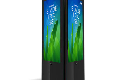 Blade Trio 58" - 4K Digital Signage Exhibition Display Stand
