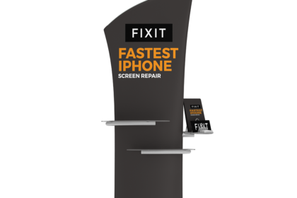 Brandcusi Banner Stand - Angled Exhibition Display Stand