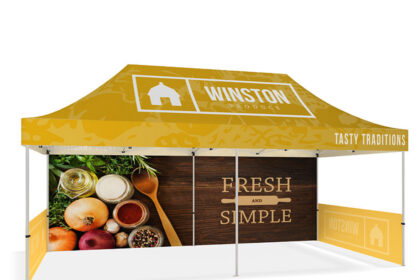 Outdoor Popup Canopy Tent - 20ft Exhibition Display Stand