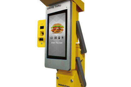 Drive Thru Interactive Menu and Kiosk Exhibition Display Stand