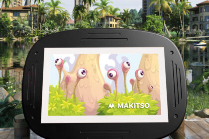 Sslab JR 32" Black - 4K Digital Interactive Exhibition Display Stand