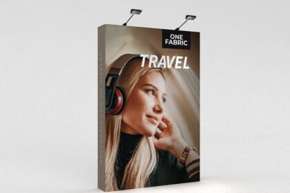 OneFabric 5ft Straight Display Exhibition Display Stand