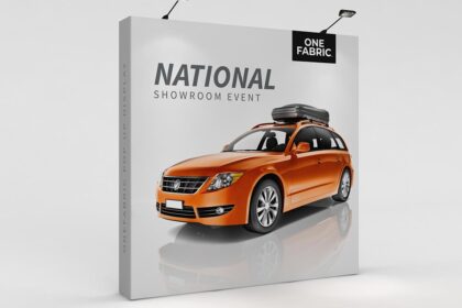 OneFabric 8ft Straight Display Exhibition Display Stand