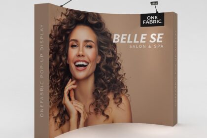 OneFabric 10ft Curve Display Exhibition Display Stand