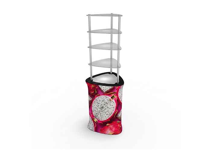 Brandcusi Triangular Counter Exhibition Display Stand - Image 3
