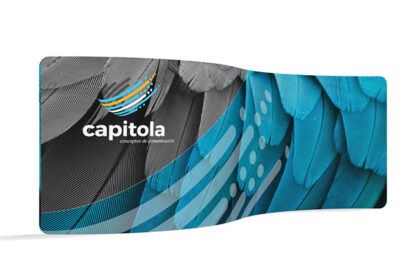 20ft S-Curve Exhibition Display Stand at trade show UK