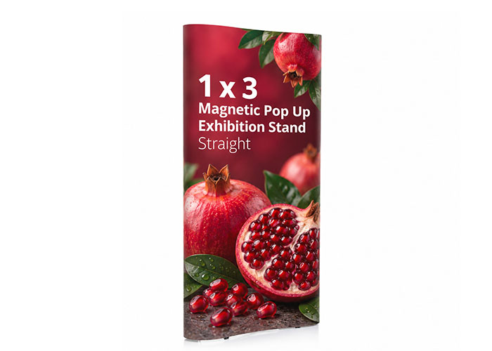 1 x 3 Magnetic Pop Up Exhibition Display Stand - Image 3