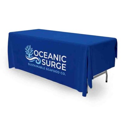 printed tablecloth 1780x2780 branded exhibition table display