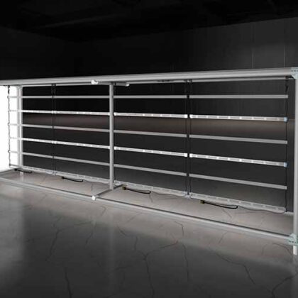 300M 360° SEG Lightbox Exhibition Counter LED light array and internal frame