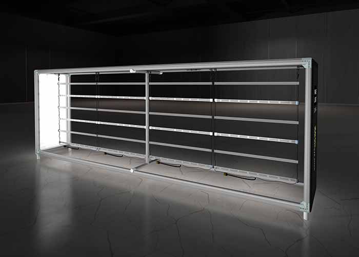300M 360° SEG Lightbox Exhibition Counter LED light array and internal frame