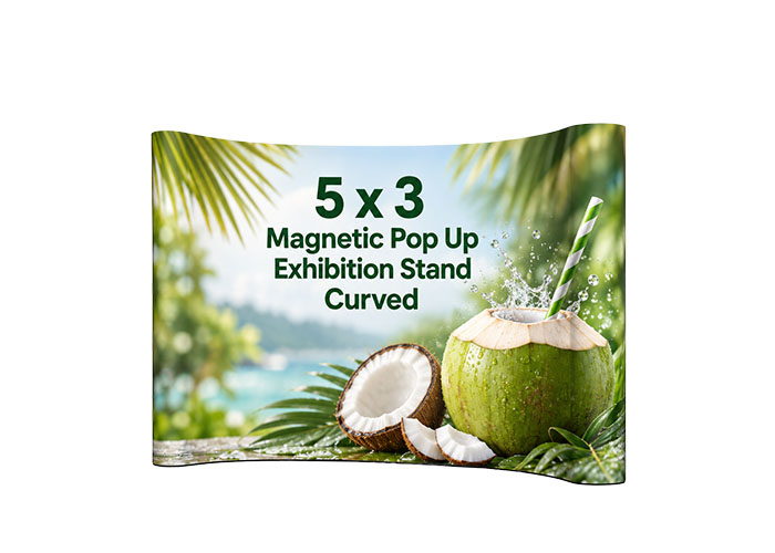 5x3 Magnetic Pop Up Exhibition Stand Curved with Printed Graphic Panels.jpg
