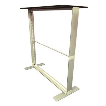Fast-Fold LED Lightbox Counter aluminium frame side view