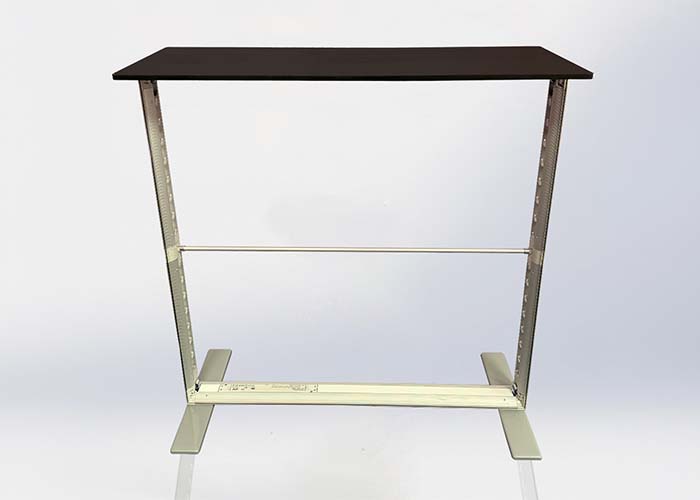 Fast-Fold LED Lightbox Counter aluminium frame front view