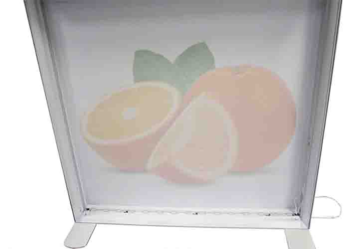 Premium LED Lightbox Counter frame with integrated lighting for exhibitions